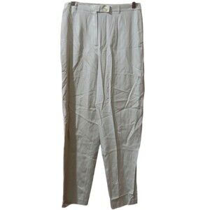 August Silk Vintage Tan Pants Trousers Khaki Chino 8 /38